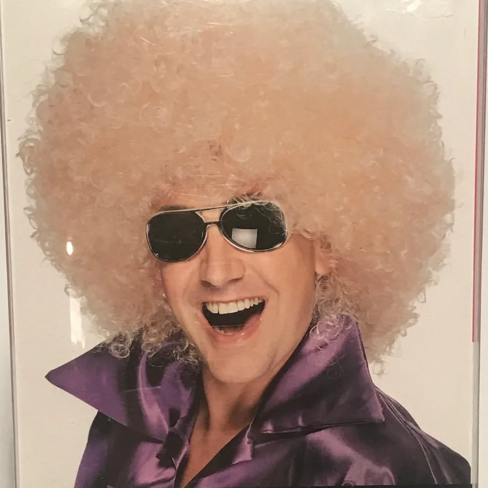 Smiffys Mega Huge Blonde Curly Afro